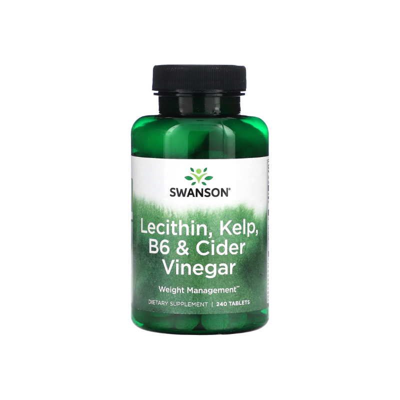 Lecithin, Kelp, B6 &amp; Cider Vinegar 240 tablets Swanson