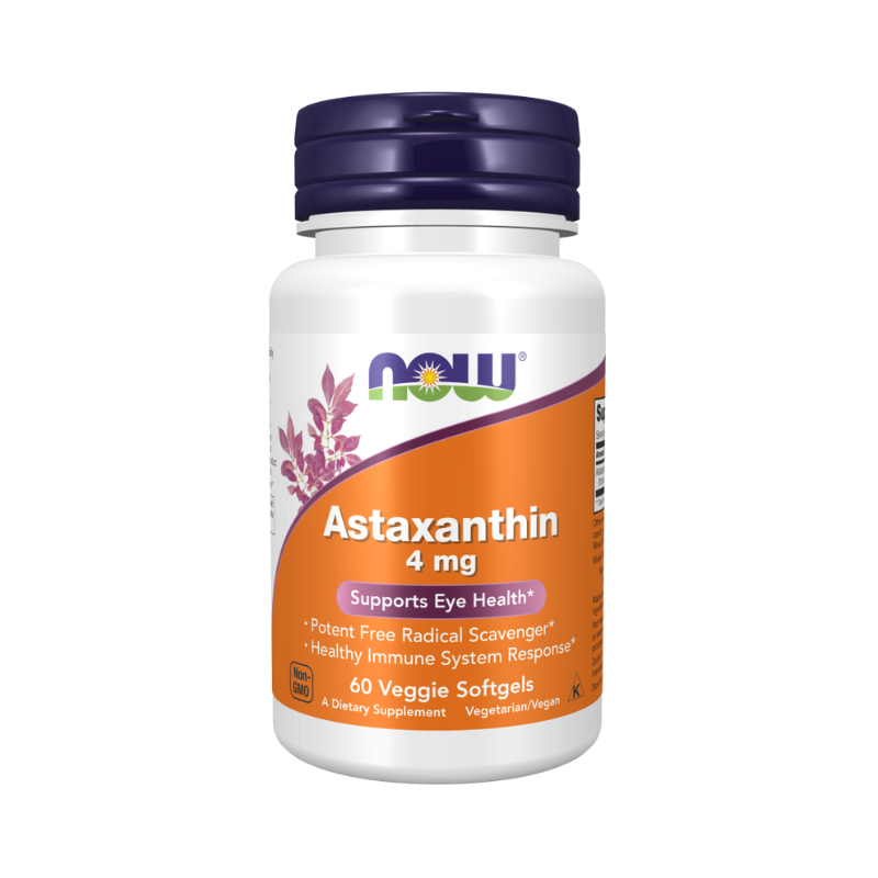 Astaxantina, 4 mg - 60 cápsulas blandas vegetales