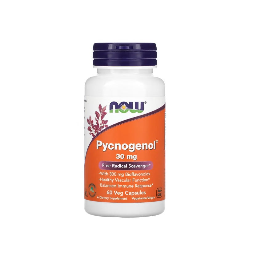 Pycnogenol, 30mg - 60 vcaps - NOW Foods