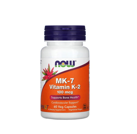 MK-7 Vitamin K-2, 100mcg - 60 vcaps - NOW Foods