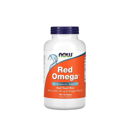 Red Omega (Red Yeast Rice) - 180 softgels - NOW Foods