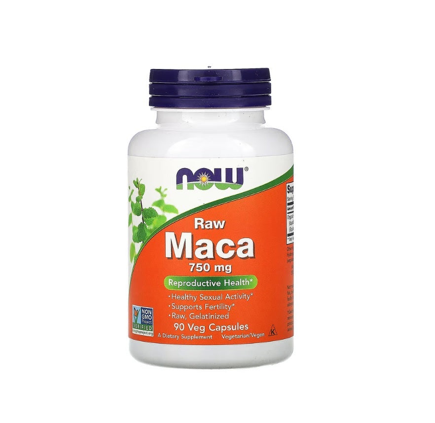 Maca 6:1 Concentrate, 750mg RAW - 90 vcaps - NOW Foods