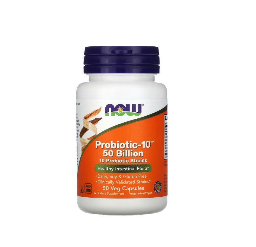 Probiotic-10, 50 Billion - 50 vcaps - Now Foods