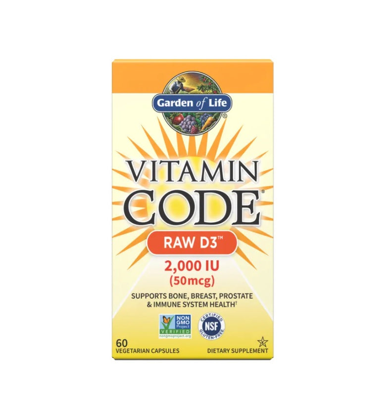 Vitamin Code Raw D3, 2000 IU - 120 vcaps - Garden of Life