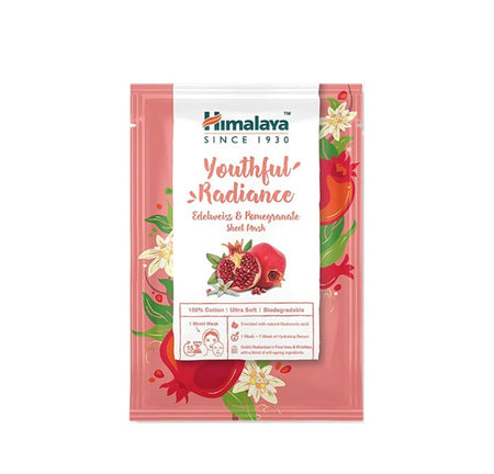 Youthful Radiance Edelweiss &amp; Pomegranate Sheet Mask - 30 ml. - Himalaya