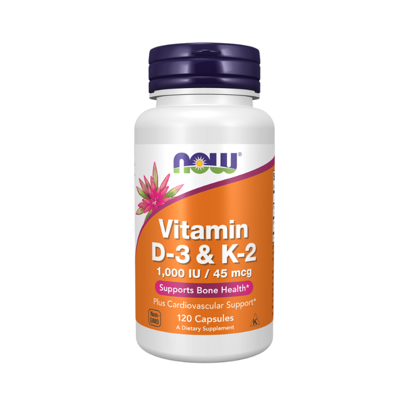 Vitamina D-3 y K-2 - 120 cápsulas