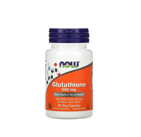 Glutathione with Milk Thistle Extract &amp; Alpha Lipoic Acid, 500mg - 30 vcaps - Now Foods