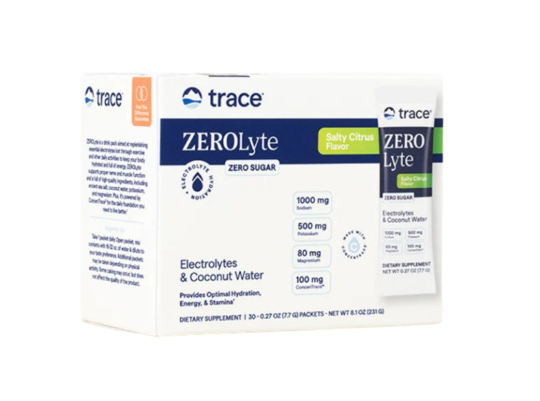 ZEROLyte, Salty Citrus - 30 packets - Trace Minerals