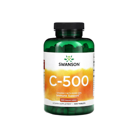 Vitamin C with Rose Hips, 500mg - 100 caps - Swanson