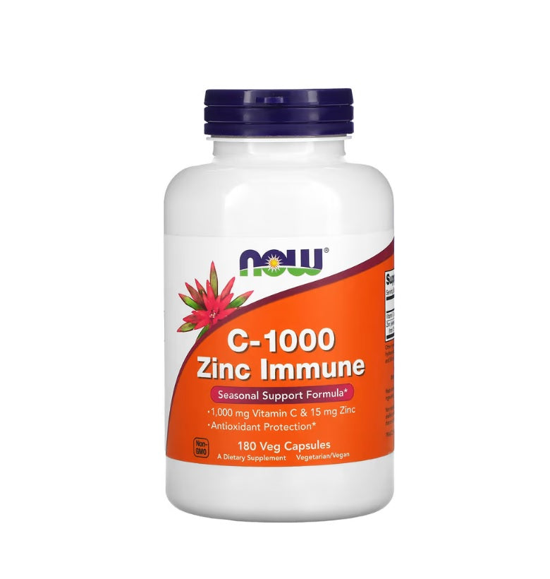 C-1000 Zinc Immune - 180 vcaps - Now Foods