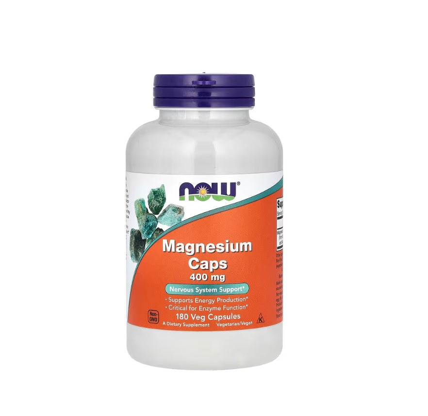 Magnesium, 400mg - 180 vcaps - Now Foods