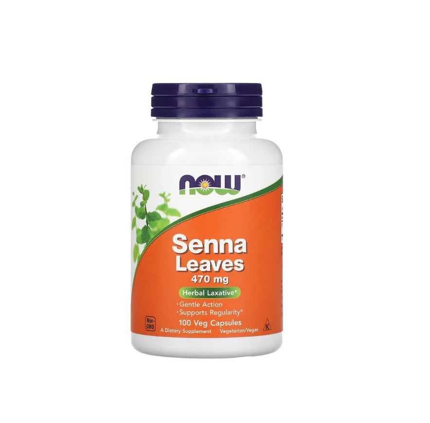 Senna Leaves, 470mg - 100 vcaps - NOW Foods