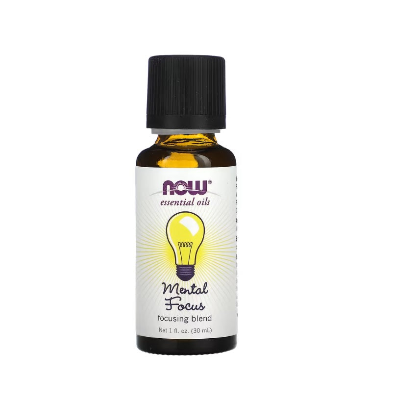 Essential Oil, Mental Focus Oil - 30 ml. - Now Foods