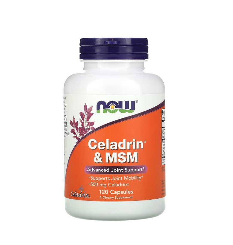 Celadrin &amp; MSM, 500mg - 120 caps - Now Foods