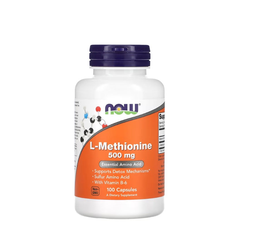 L-Methionine, 500mg - 100 caps&nbsp;- NOW Foods