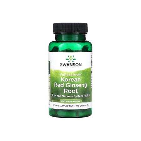 Full Spectrum Korean Red Ginseng Root, 400mg - 90 caps - Swanson