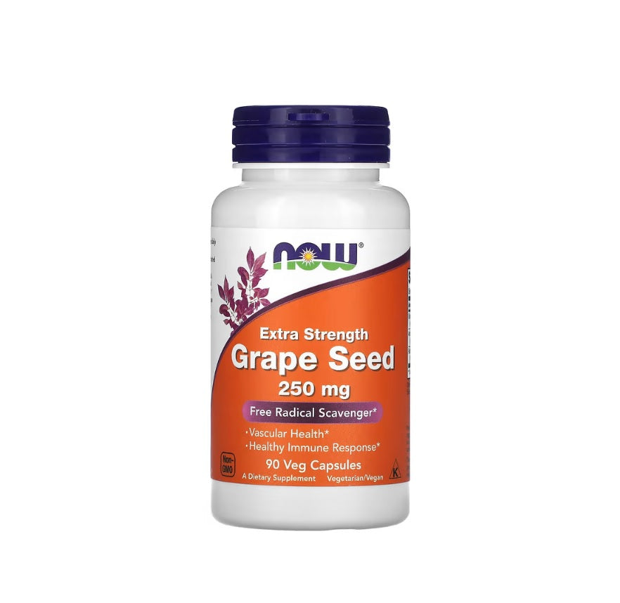 Grape Seed 250mg Extra Strength - 90 vcaps - NOW Foods