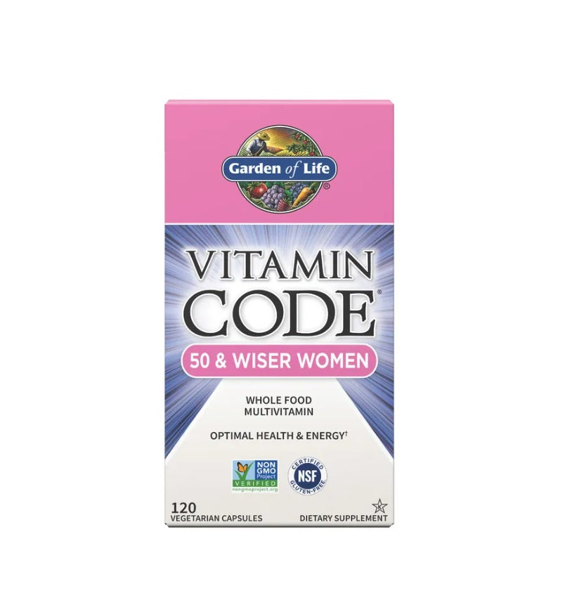 Vitamin Code 50 &amp; Wiser Women - 120 vcaps - Garden of Life