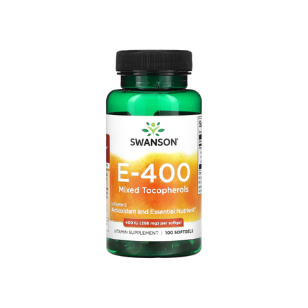 Vitamin E Mixed Tocopherols, 400 IU - 100 softgels - Swanson