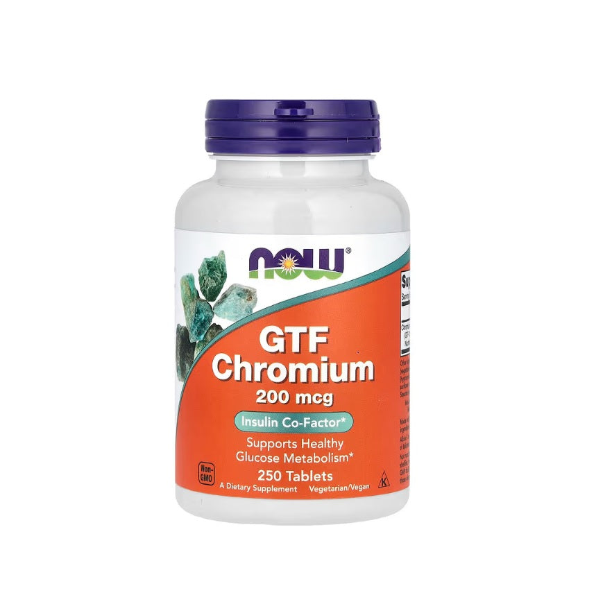 GTF Chromium, 200mcg - 250 tablets - Now Foods