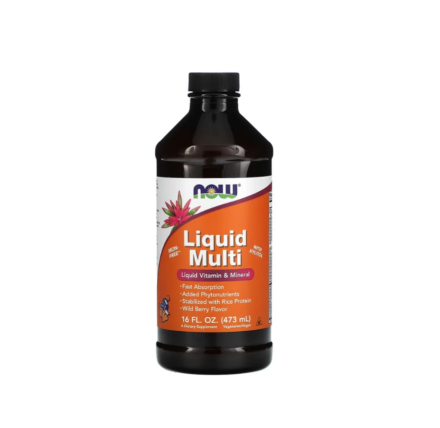 Liquid Multi, Wild Berry (Iron Free) - 473 ml. - NOW Foods