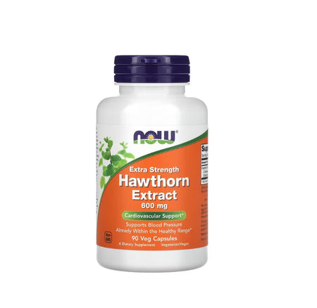 Hawthorn Extract, 600mg Extra Strength - 90 vcaps - NOW FOODS