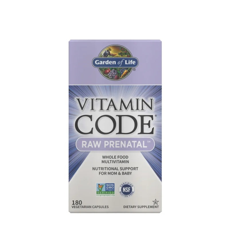 Vitamin Code Raw Prenatal - 180 vcaps - Garden of Life