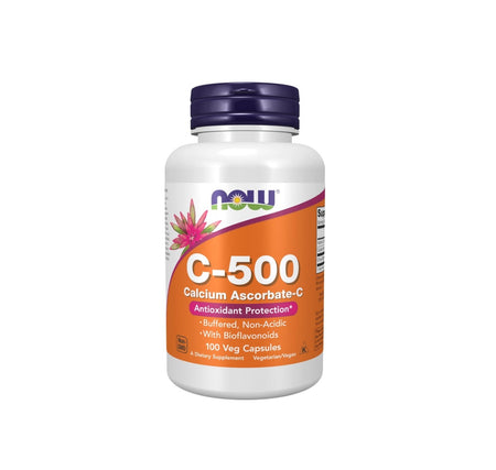 Vitamin C-500 Calcium Ascorbate-C - 100 caps - NOW Foods