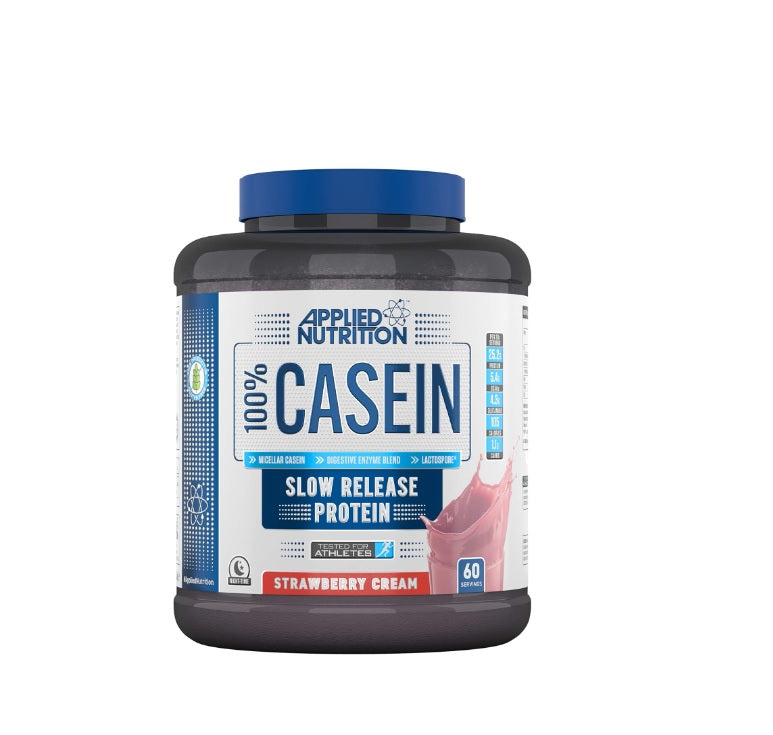 100% Casein Protein, Strawberry - 1800 grams