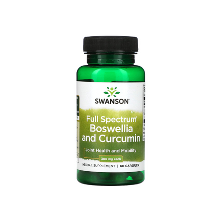 Full Spectrum Boswellia and Curcumin, 300mg - 60 caps - Swanson