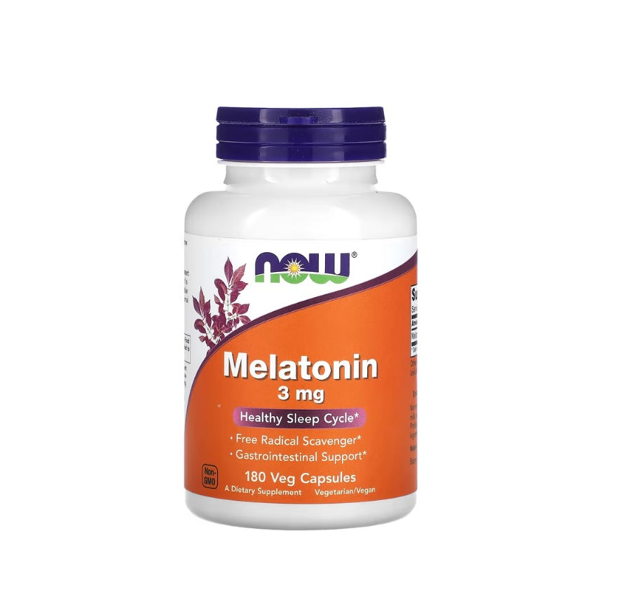 Melatonin, 3mg - 180 vcaps - NOW Foods