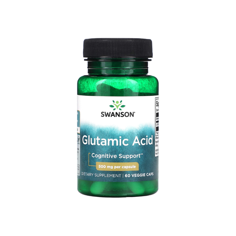 Glutamic Acid, 500mg - 60 vcaps - Swanson