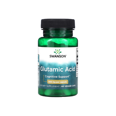 Glutamic Acid, 500mg - 60 vcaps - Swanson