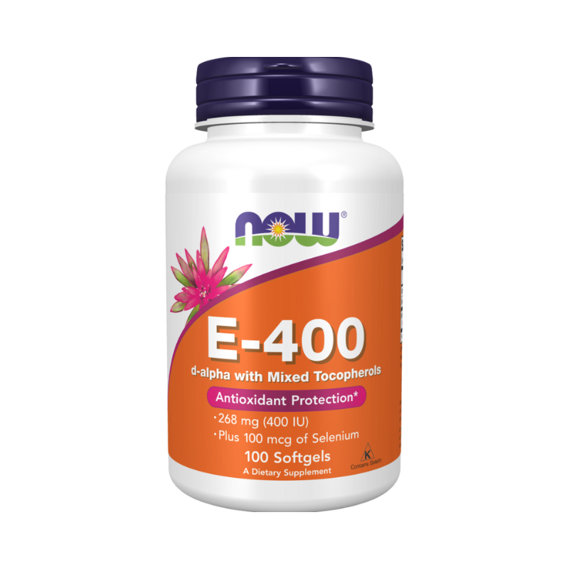 Vitamina E-400 IU con Selenio - 100 cápsulas blandas