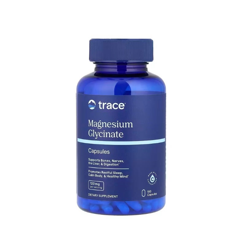 Magnesium Glycinate - 180 caps - Trace Minerals