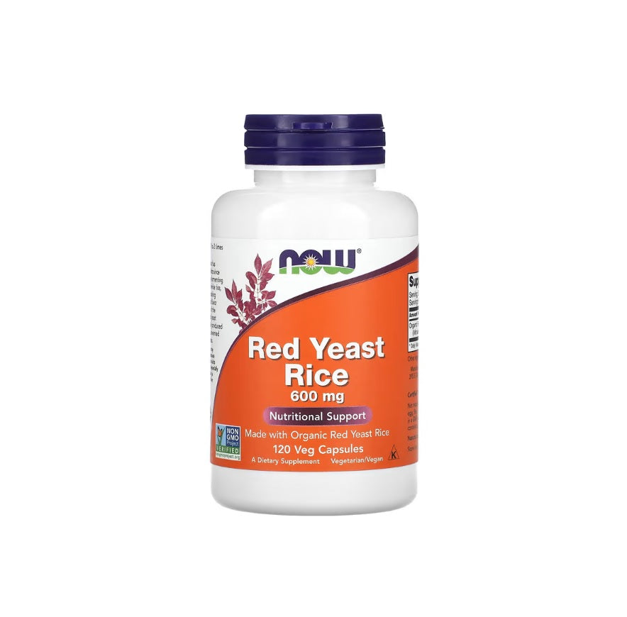 Red Yeast Rice, 600mg - 120 vcaps - NOW Foods