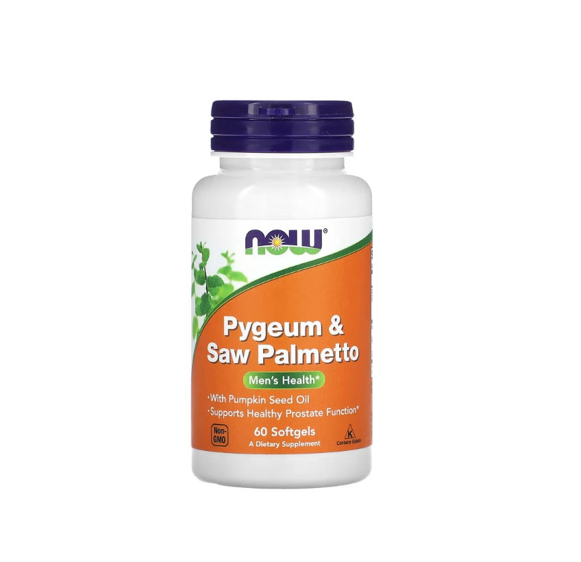 Pygeum &amp; Saw Palmetto - 60 softgels - NOW Foods