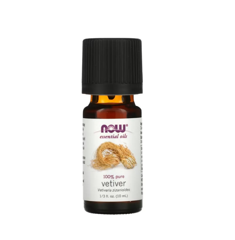 Essential Oil, Vetiver Oil - 10 ml. - Now Foods