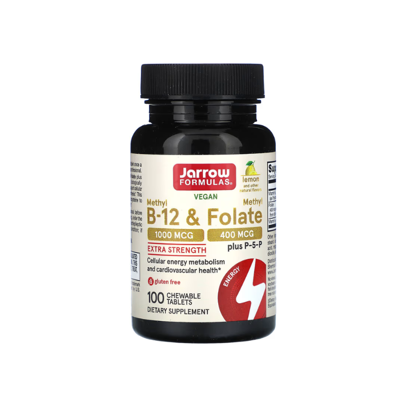 Methyl B-12 & Methyl Folate, 400mcg Lemon - 100 Lozenges