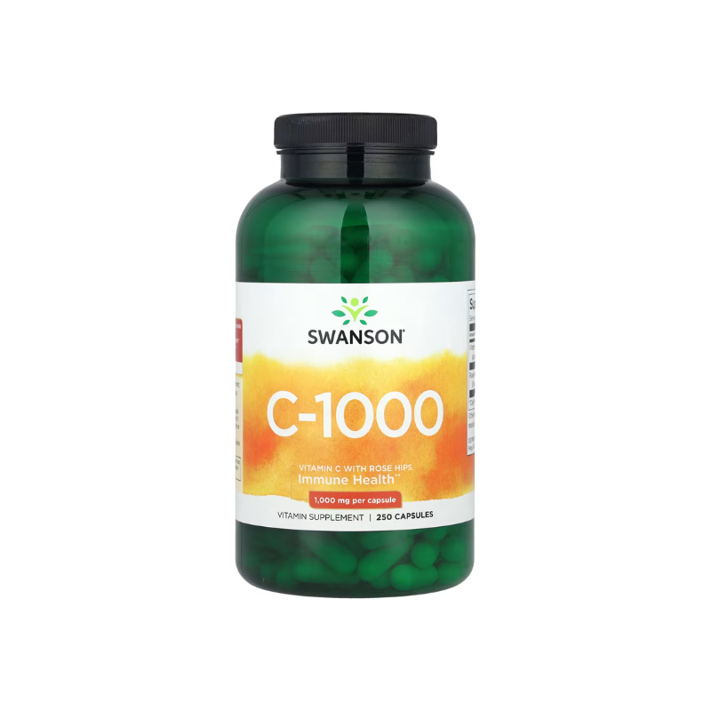 Vitamin C with Rose Hips Extract, 1000mg - 250 caps - Swanson