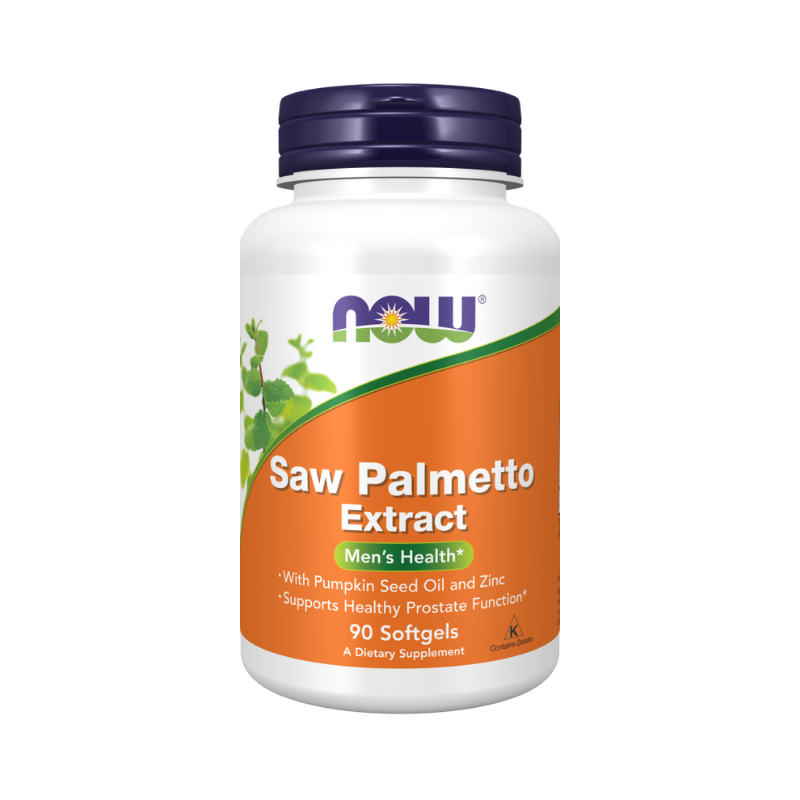 Extracto de Saw Palmetto con aceite de semilla de calabaza y zinc, 80 mg - 90 cápsulas blandas