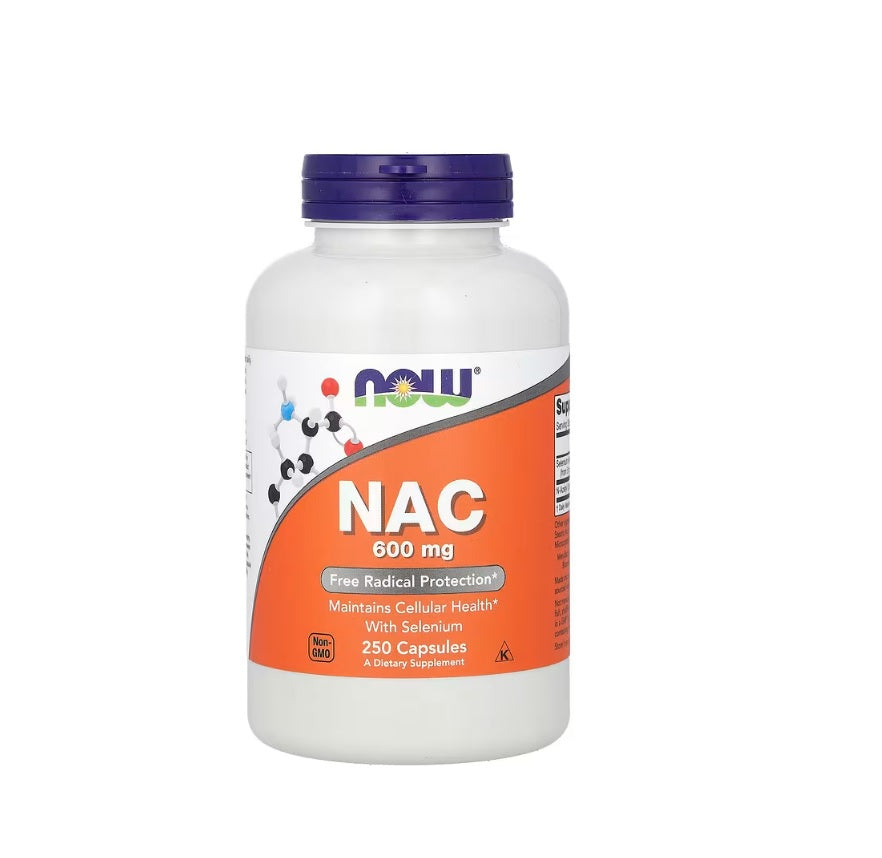 NAC with Selenium &amp; Molybdenum, 600mg - 250 vcaps - NOW Foods