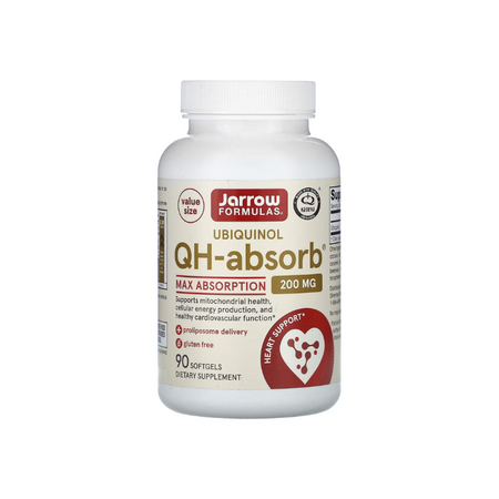 Ubiquinol QH-absorb, 200mg - 90 softgels - Jarrow Formulas