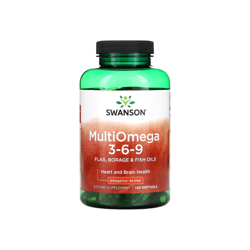 MultiOmega 3-6-9 - Flax &amp; Borage &amp; Fish Oils - 120 softgels -Swanson