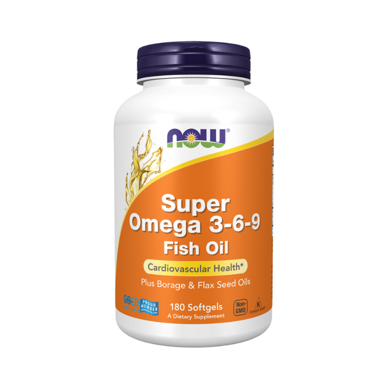 Súper Omega 3-6-9, 1200 mg - 180 cápsulas blandas