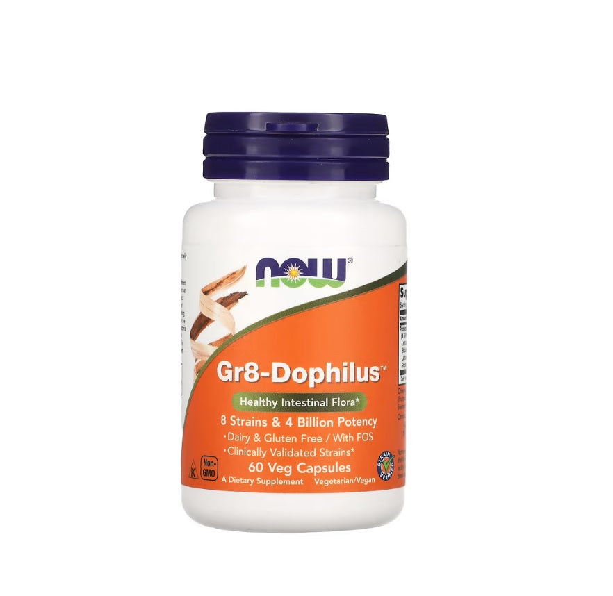 Gr8-Dophilus - 60 vcaps - Now Foods