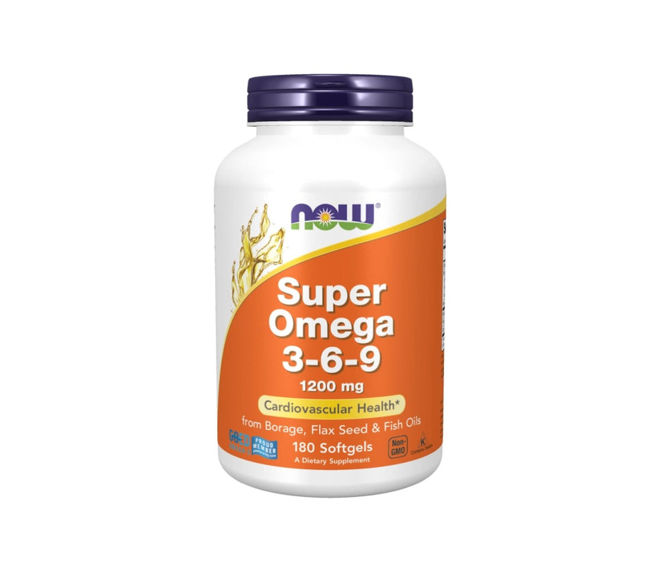 Super Omega 3-6-9, 1200mg - 180 softgels - NOW Foods