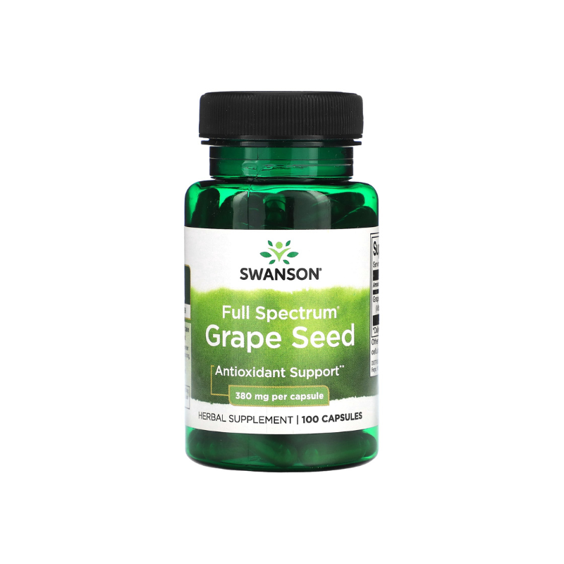 Full Spectrum Grape Seed, 380mg - 100 caps - Swanson