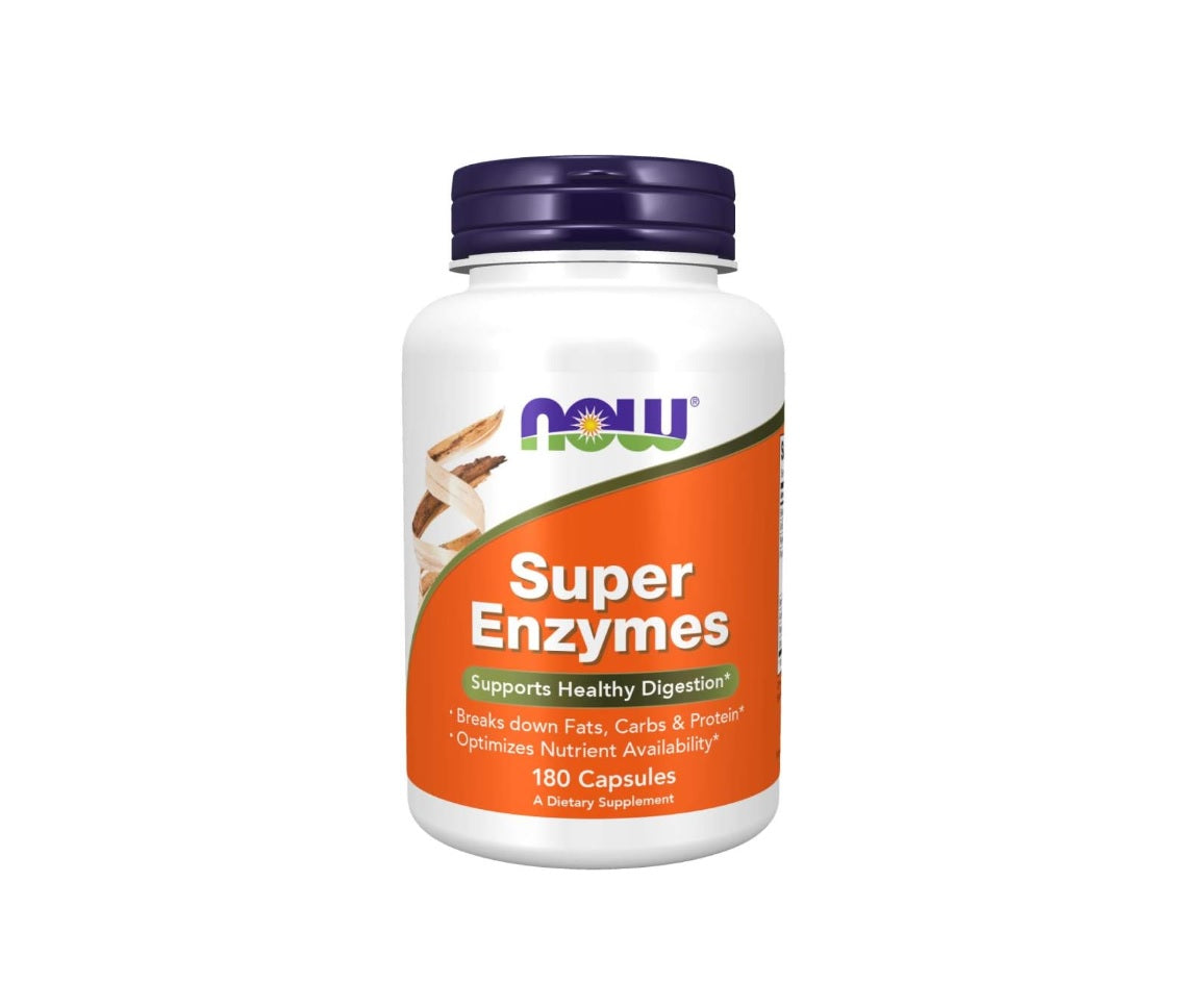 Super Enzymes - 180 caps - Now Foods