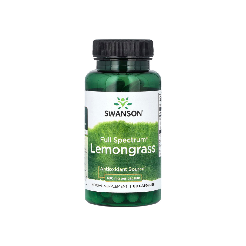 Full Spectrum Lemongrass, 400mg (EAN 087614119311) - 60 caps -Swanson